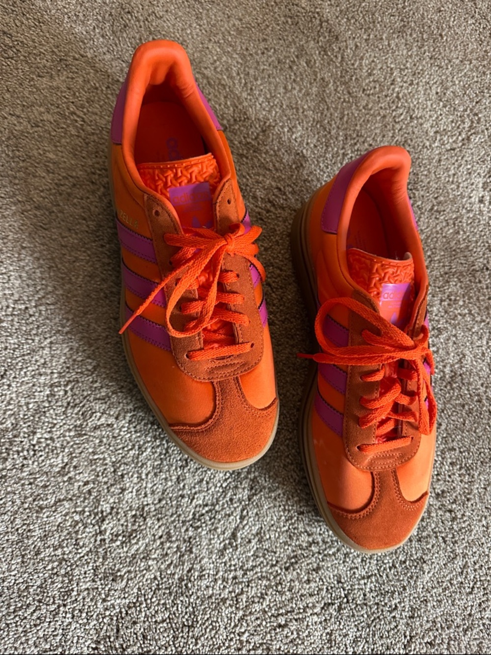 adidas Women's Orange & Pink Retro Low-Top Sneakers